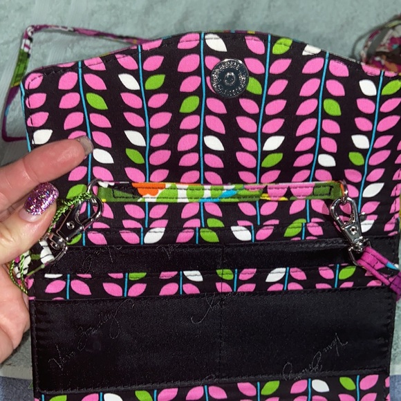 Nwt Vera Bradley va va bloom Strap Wallet crossbody - Picture 10 of 14